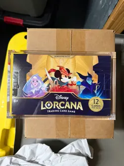 Disney Lorcana: The First Chapter Booster Box FIRST PRINT RUN CM1 Acrylic Case - Image 1