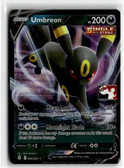 Umbreon V 094/203 Holo Prize Pack Series 1 Stamped English Pokemon Card (LP) - Image 1