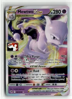 Mewtwo Vstar 031/078 Holo Prize Pack Series 1 Stamped English Pokemon Card (LP) - Image 1