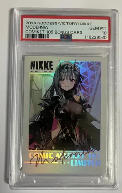 PSA 10 GODDESS OF VICTORY NIKKE COMIKET 105 BONUS CARD MODERNIA - Image 1