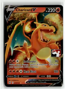Charizard V 017/172 Holo Prize Pack Series 1 Stamped English Pokemon Card (LP) - Image 1
