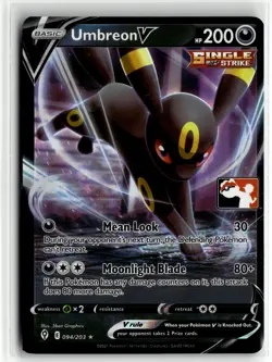 Umbreon V 094/203 Holo Prize Pack Series 1 Stamped English Pokemon Card (LP) - Image 1