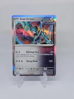 132/191 IRON CROWN | RARE HOLO | SURGING SPARKS POKEMON CARD - Image 1