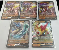 Pokemon Tcg 5 Card Lot Urshifu V 85/163 Falinks V 110/192 Lucario V 78/189 Rare - Image 3
