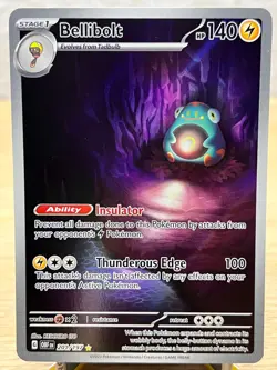 Obsidian Flames Bellibolt 201/197 Illustration Rare Pokemon NM/M - Image 1