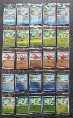 2025 Pokemon TCG S.Chinese Gem Pack Fuecoco Quaxly Promo Sealed Lot*25 #2 JD90 - Image 1