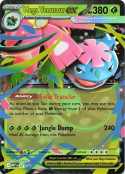 POKEMON Mega Venusaur ex - #013 Holo Mega Evolution Promo NM - Image 1
