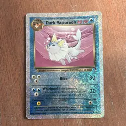 Pokemon TCG Dark Vaporeon Legendary Collection Reverse Holo Rare 9/110 - Image 1