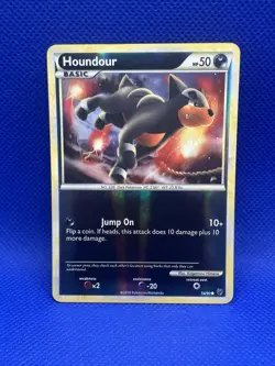 Pokemon Houndour 54/90 Common Reverse Holo HGSS Undaunted LP - Image 1
