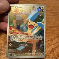 Minun 194/182 SV04: Paradox Rift Holo Pokemon - Image 1