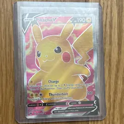 Pokemon Pikachu V Full Art Ultra Rare Holo 170/185 Swsh04 Vivid Voltage - Image 1