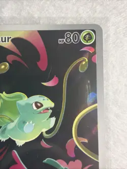 Pokemon TCG Bulbasaur Illustration Rare Full Art Holo 133/132 - Image 3