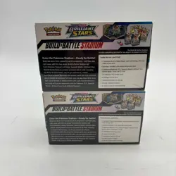 Lot of (2) Pokemon TCG Brilliant Stars Build & Battle Stadium Boxes SEALED - Image 2