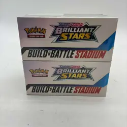 Lot of (2) Pokemon TCG Brilliant Stars Build & Battle Stadium Boxes SEALED - Image 4