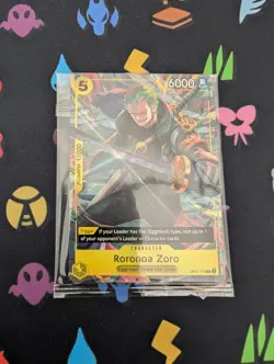 One Piece TCG Roronoa Zoro OP07-113 Illustration Box Vol. 3 Promo NM Sealed - Image 1