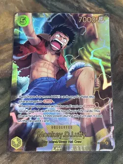 Monkey.D.Luffy OP15-119 SEC Foil One Piece Card - Adventure On Kami’s Island NM - Image 1