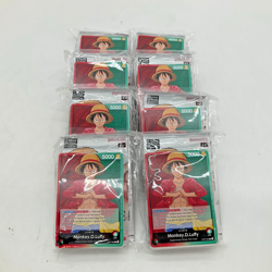 Lot of (8) One Piece TCG PRE-ERRATA Monkey.D.Luffy Demo Deck w/Promo EN - Image 1