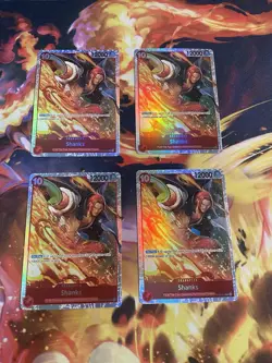 One Piece Shanks SR OP06-007 SR Wings Of The Captain Playset x4 NM - Image 1