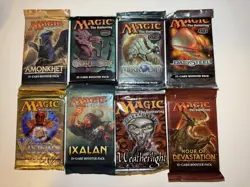 Magic: The Gathering Sealed 15-Card Booster Packs Mixed Lot - 8 Packs English - Image 1