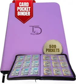 TopDeck 500 Card Ringless Zip Binder Pro - 9-Pocket Pages Side Load Sleeve TCG S - Image 3