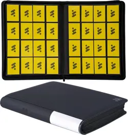 Card Binder 16 Pocket,Trading Card Binder Holds up to 1408 Cards with 44 Sleeves - Image 4