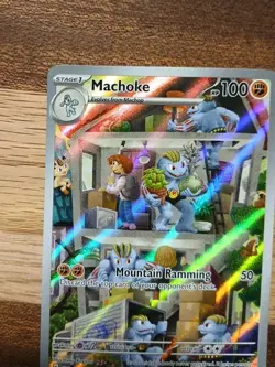 Pokemon Machoke Holo Card 177/165 SV Scarlet & Violet 151 English - Image 2