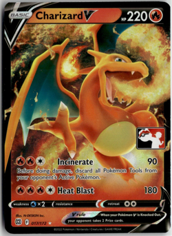 Charizard V 017/172 Holo Prize Pack Series 1 Stamped English Pokemon Card (LP) - Image 1