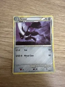 Scizor 7/90 Holo Rare Undaunted Vintage Pokemon TCG Card MP - Image 1