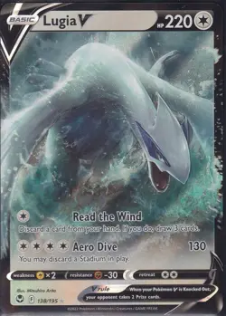 Pokemon Lugia v TCG Silver Tempest Holo Ultra Rare Card 138/195 B - Image 1