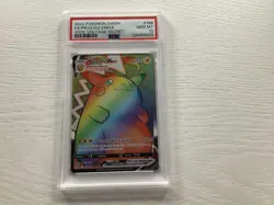 Pokemon TCG Pikachu VMAX Rainbow Secret Rare Full Art Card 188/185 PSA 10 - Image 1