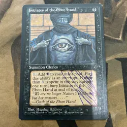 MTG INITIATES OF THE EBON HAND Magic The Gathering SIGNED BY HEATHER HUDSON - Image 1