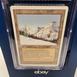Magic The Gathering Revised Taiga Dual Land Graded CGC 7 Near Mint - Image 2