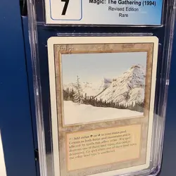 Magic The Gathering Revised Taiga Dual Land Graded CGC 7 Near Mint - Image 3