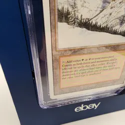 Magic The Gathering Revised Taiga Dual Land Graded CGC 7 Near Mint - Image 5