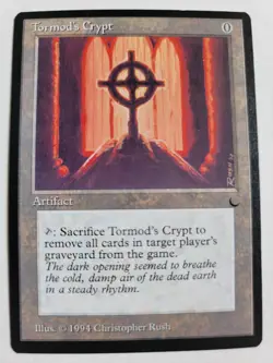 Unplayed Mint Unplayed Tormod's Crypt Dark Qimira Magic MTG Free Top Loader - Image 2
