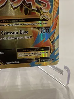Pokemon M Charizard EX 101/108 Evolutions Ultra Rare Full Art Holo HP-DMG - Image 4