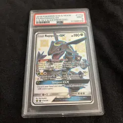 2018 POKEMON SUN & MOON CELESTIAL STORM 177a FULL ART/RAYQUAZA GX 2019 PSA 9 - Image 4