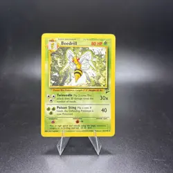 Pokemon TCG Beedrill Base Set 2 21/130 Regular Unlimited Rare Vintage LP/NM -j - Image 1