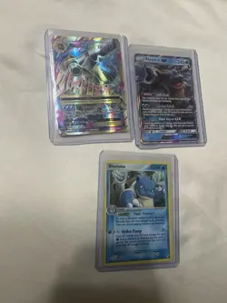 Pokemon TCG Old Blastoise Holo Lot! M Blastoise Ex 102/108, 14/100 Reverse, GX - Image 1
