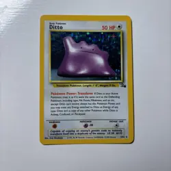 Ditto 3/62 Holo Rare Fossil Pokemon Unlimited Holo - Image 1