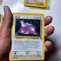 Ditto 3/62 Holo Rare Fossil Pokemon Unlimited Holo - Image 2