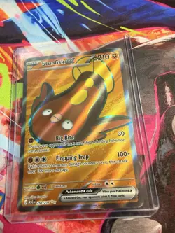 Pokemon TCG Stunfisk EX Ultra Rare Full Art Holo 252/217 Ascended Heroes - Image 1