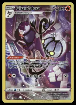 Chandelure SWSH11: Lost Origin Trainer Gallery TG04/TG30 NM Pokemon TCG - Image 1