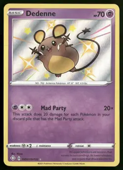 Dedenne Shining Fates: Shiny Vault SV051/SV122 Pokemon TCG - Image 1