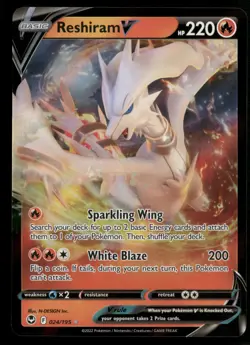Reshiram V SWSH12: Silver Tempest 024/195 Pokemon TCG - Image 1