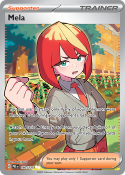 Mela 140/131 Ultra Rare Prismatic Evolutions Pokemon Near Mint - Image 1