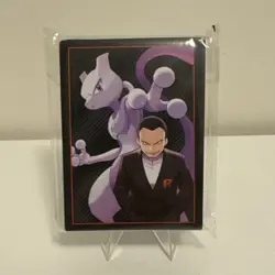 Pokemon TCG Destined Rivals ETB Sleeves Giovanni & Mewtwo 65 Sleeves Sealed - Image 1