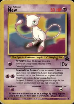 Mew 8 Promo WoTC Promo 08/53 Psychic Pokemon Card - Image 1