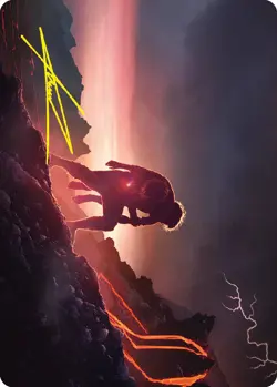 MTG Samwise the Stouthearted Art Card (Gold-Stamped Signature) [The Lord of the - Image 1