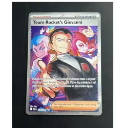 Pokemon Team Rocket's Giovanni 238/182 Sv10 Destined Rivals Rare Holo Trainer - Image 1